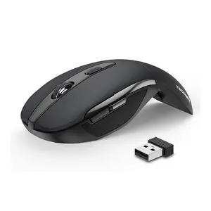 TECKNET Folding Wireless Mouse, 2.4G Travel Mouse Portable 3 Adjustable DPI 2000/1500/1000 Compatible with Notebook, PC, Computer, 2-Year Battery Life