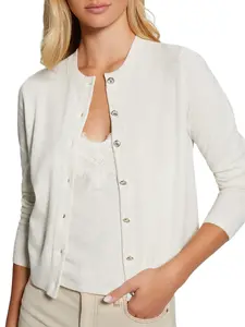 GUESS Female Eco Mena Crewneck Cardigan