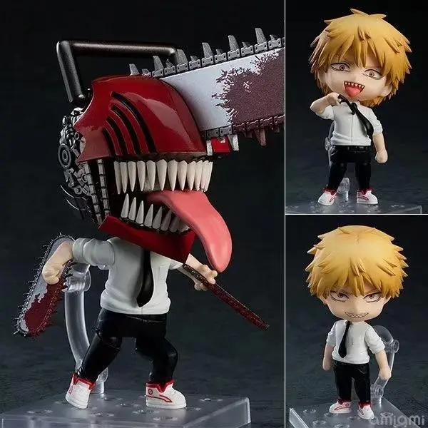 Chainsaw Man Q Version Clay Man 1560 #Electric Data Man, Electric Times, Bochita, Doll, Ornament, Boxed Figure