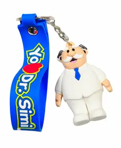 Dr Simi Mexican Character Key Chain Llavero with strap Similac Farmacia