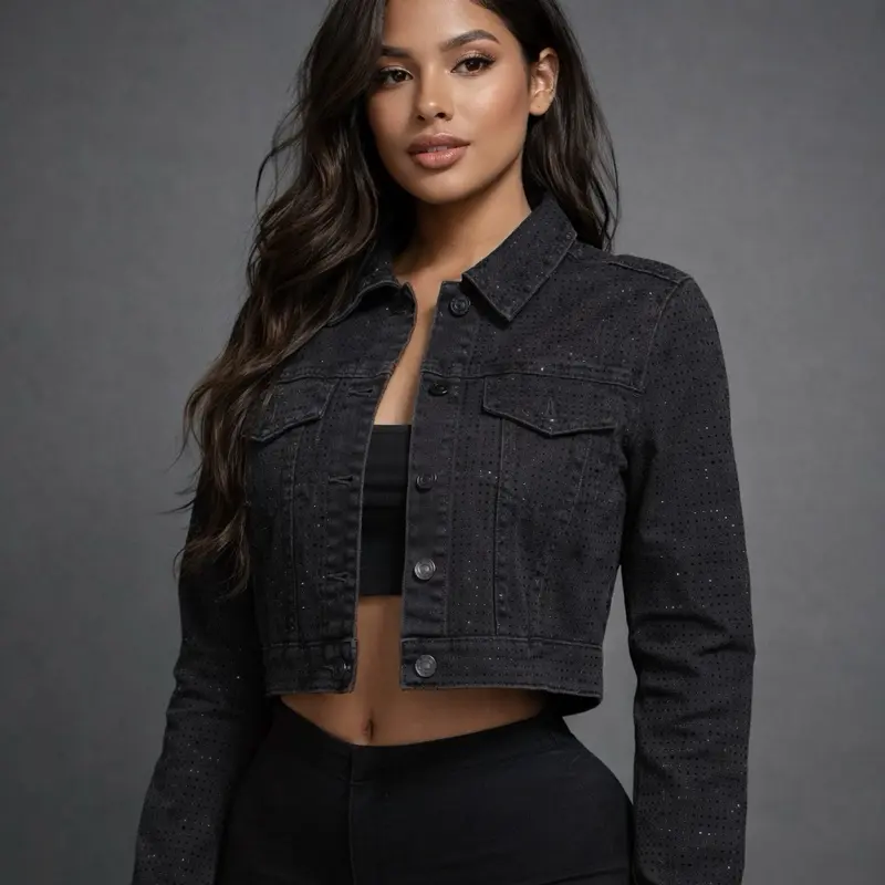 Lizbeth Black Jean Jacket Lizbeth Black Jean Jacket