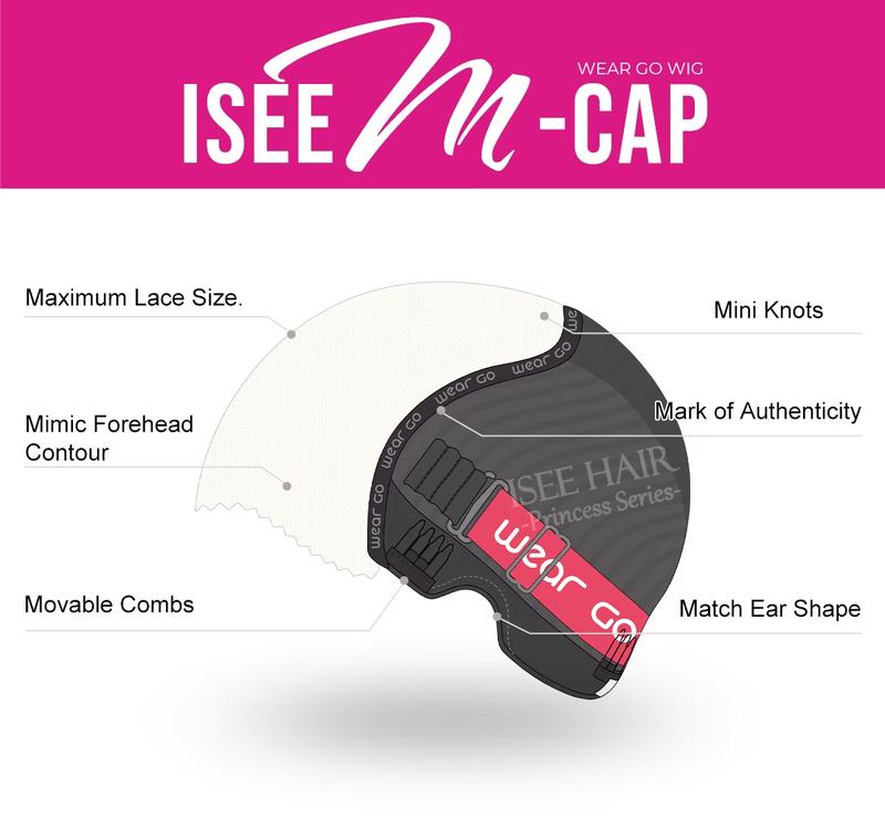 ISEE M-Cap Wear Go Kinky Straight Glueless Wig 9x6 Pre Bleached Tiny Knots Yaki Straight HD Lace Wig Xmas Gift for Girlfriend/Wife/Family #TikTokShopHolidayHaul