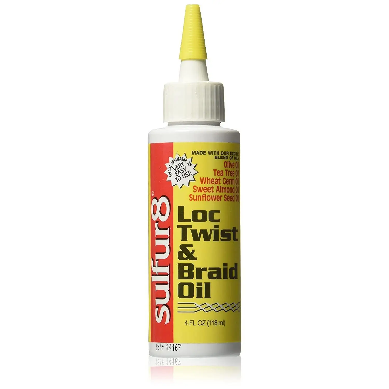 Sulfur 8 Loc & Twist Braid Oil, 4 oz Hair Oil for Loc, Twist & Braid Care (Beauty & Personal Care Hair Treatment) Natural Haircare Thicker Fuller Hair