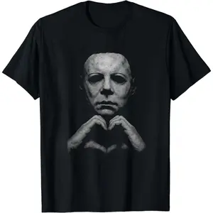 Michael Myers Heart Shirt, Horror Movie Tee, Hoodie and Sweatshirt for autumn and winter,Halloween Gift, Slashers Tshirt, Retro Graphic, Spooky Season, Unisex T-shirt
