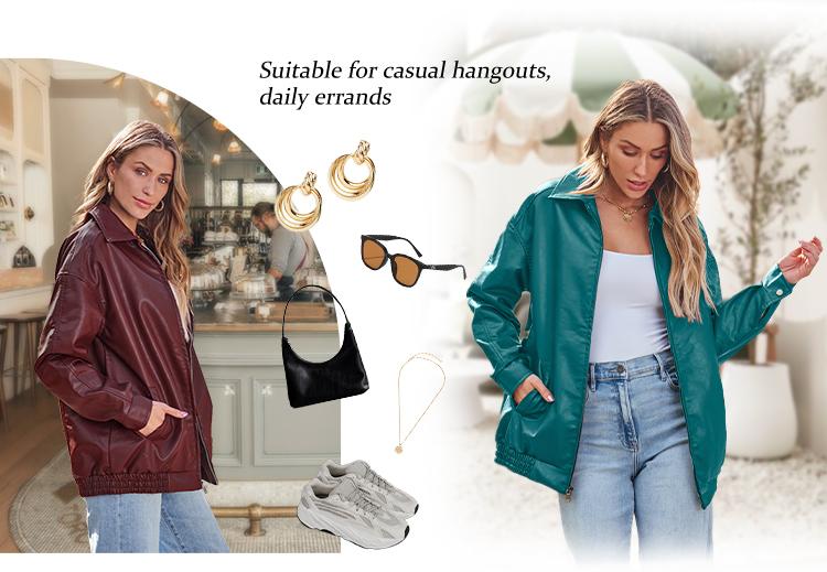 AUTOMET Womens Oversized Leather Jackets Faux Suede Fall Fashion Motorcycle Coats Winter Outfits Clothes 2026 Womenswear Tops Outdoorfun Formal Casual Pockets Basic Button Outerwear SpringStatements