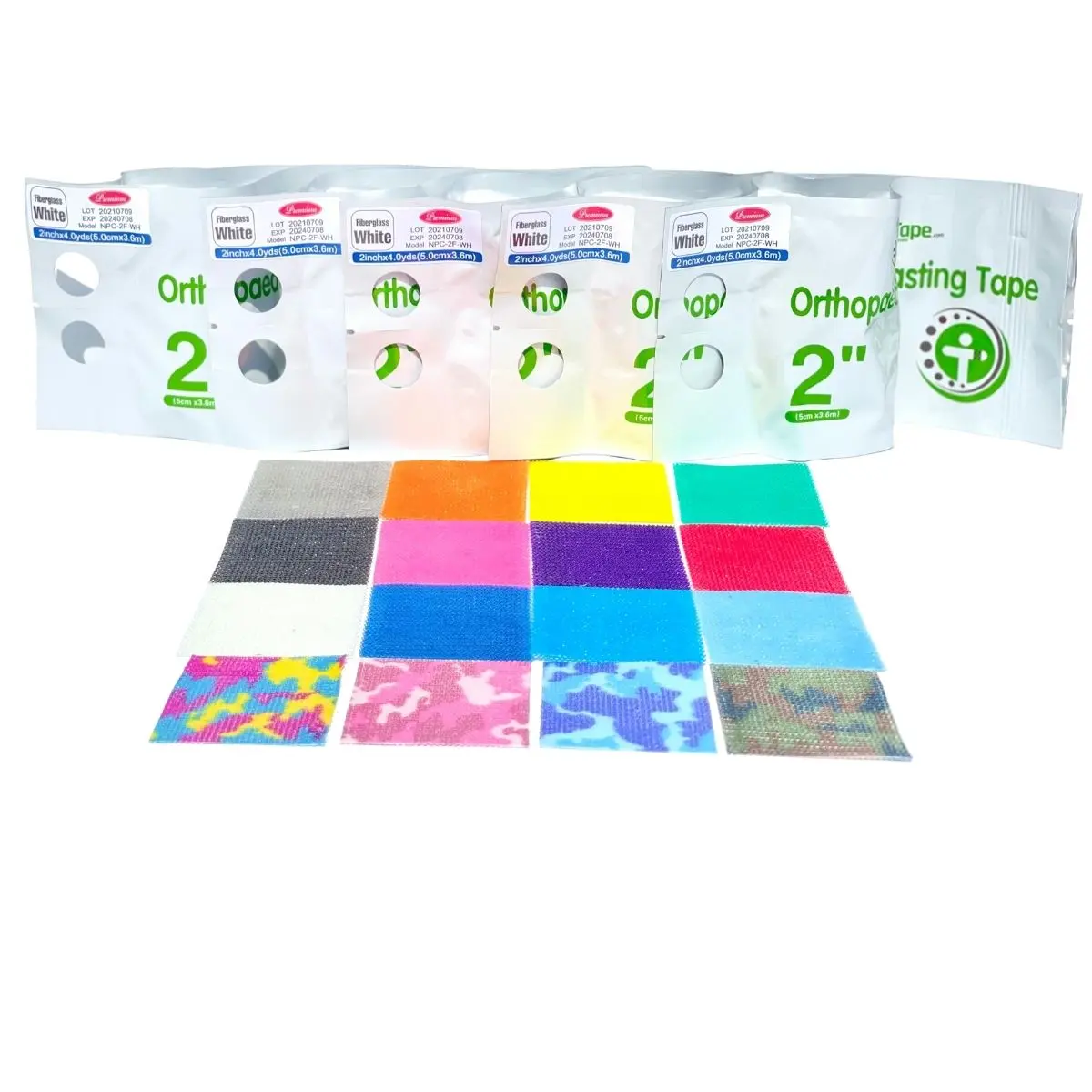 OrthoTape 2" Fiberglass Cast Tape | 5-Roll Pack | Finger, Hand & Pediatric Casting
