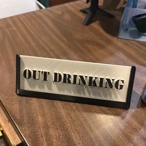 Custom Desk Name Plate and Holder - Personalized Office Nameplate