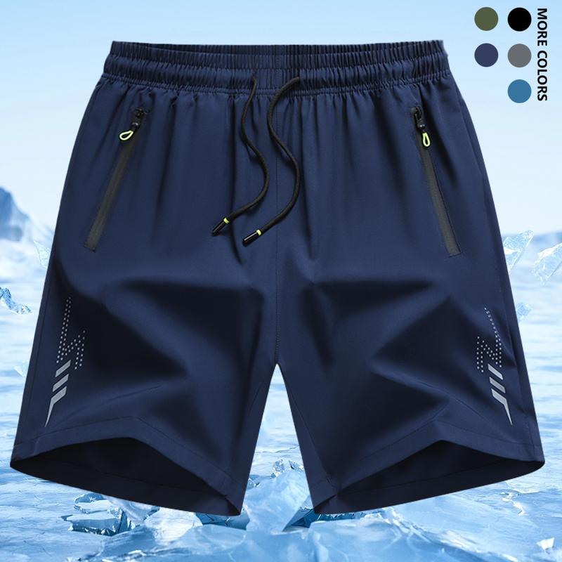 3pcs Men's Lightweight Casual Shorts - Elastic Waist with Adjustable Drawstring, Side Pockets, Breathable Fabric for Basketball, Running, Beach & Outdoor Sports - Athletic Shorts, Workout Gear, Regular Fit, Comfortable Fit, Gym Enthusiasts