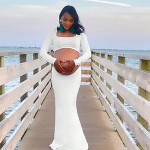 ALLITA European And American Ladies Pregnant Women Dress