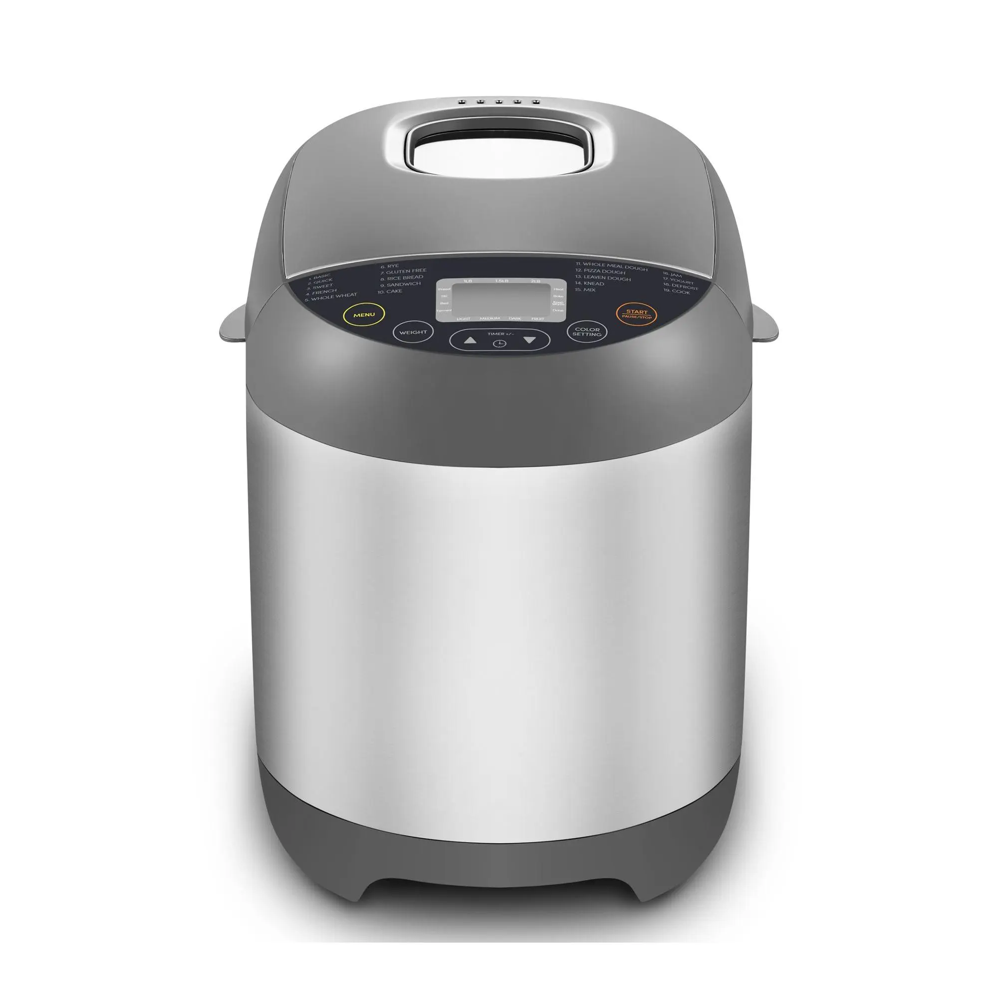 Elite Cuisine 2-lb Programmable Bread Machine with 19 Presets