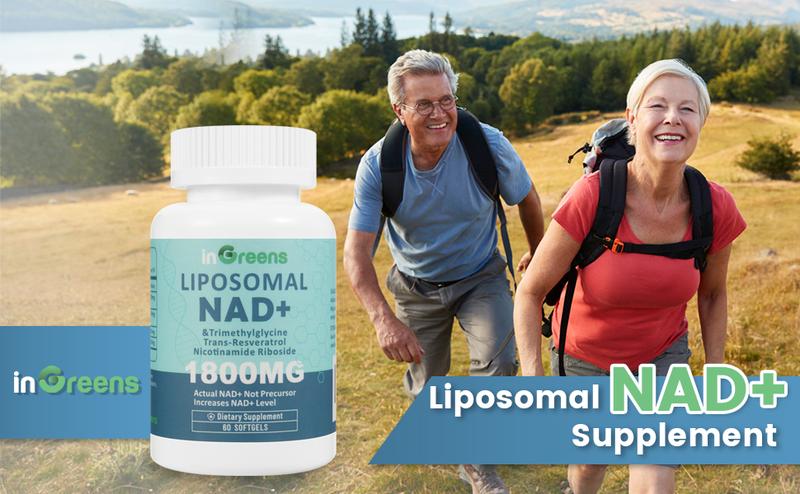 NAD+ Supplement 1800 mg with Nicotinamide Riboside 200mg, Trans Resveratrol 200mg, Trimethylglycine 200mg，Boost NAD+, Aging Defense，Cellular Energy and DNA Repair, 60 Softgels non-pharmaceutical Fitness Healthcare