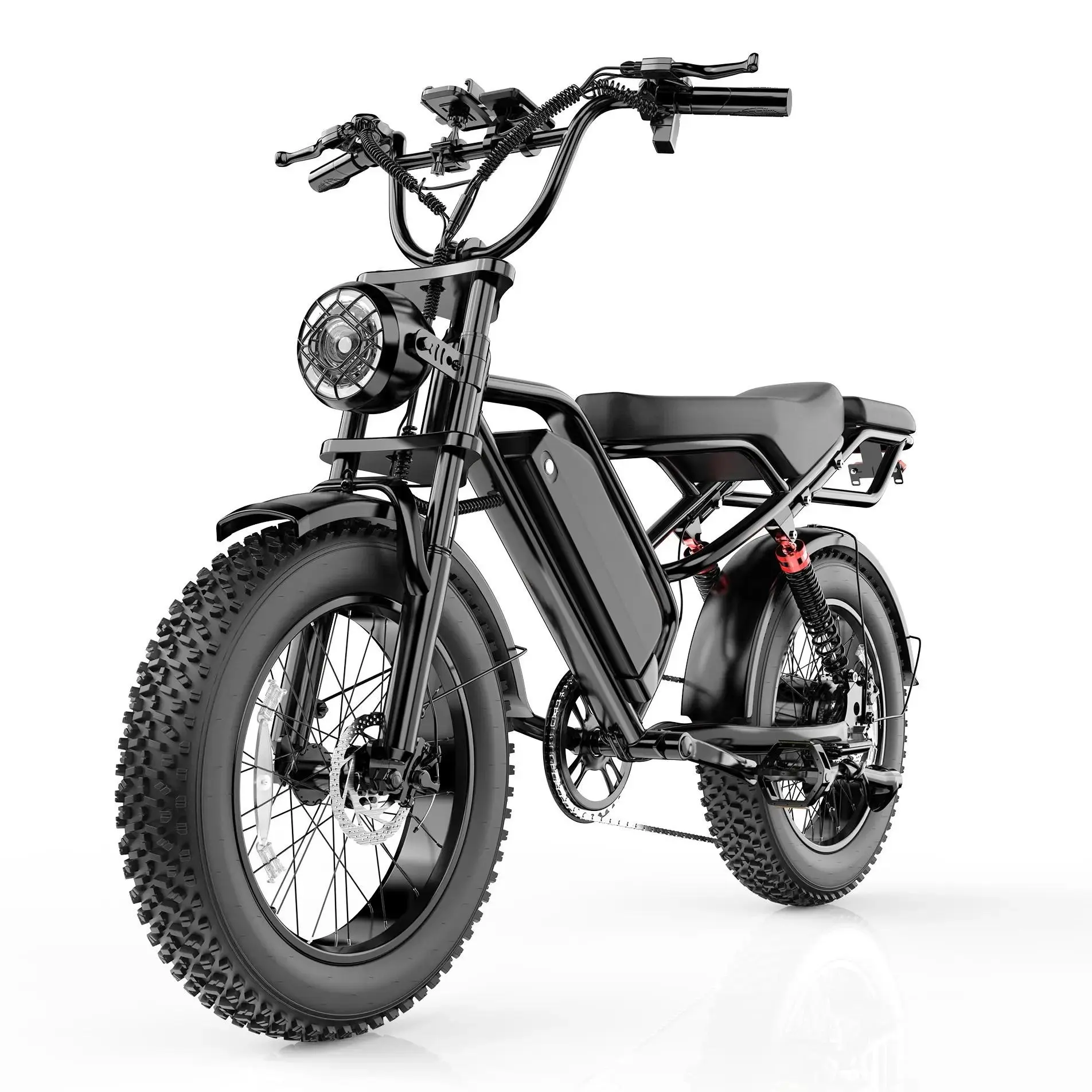 BK20 Adult Commuter Mountain Electric Bike - AW2PRO Model, 1500W Peak Power, 31 MPH Top Speed, 40-70 Mi Range, 48V 20Ah Removable Battery, Full Suspension, UL 2849 Certified, 2-Seater Design, Commuter Mountain Bike