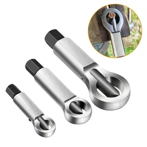 3Pcs Metal Nut Splitter Set - Rusted Nut Remover Tools,Nut removal Cracker,Manual Pressure Nut Remover Extractor Tool,Corroded Bolt Extractor