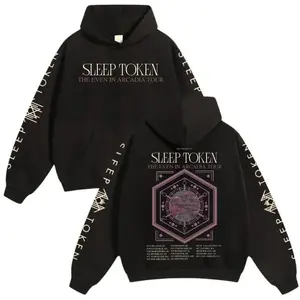 Sleep Token The Even In Arcadia Tour Graphic Hoodie – Symbolic Tour Artwork Design, Gothic Music Fan Hoodie, Unisex Streetwear Gift