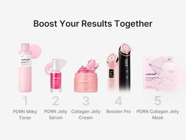 [NEW] [medicube] PDRN Pink Collagen Glow Jelly Serum | Lightweight Water-Jelly For Plump & Supple Skin | Radiance & Elasticity Care with PDRN, Collagen, Niacinamide | Korean Skin Care 1.01 fl.oz