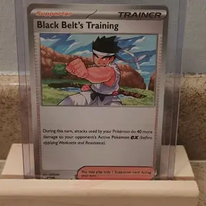 Pokemon Black Belt's Trainer Card 097/131 SV:Prismatic Evolution