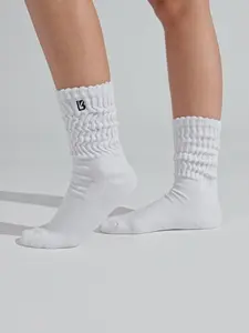 3 Pack Scrunch Socks - White