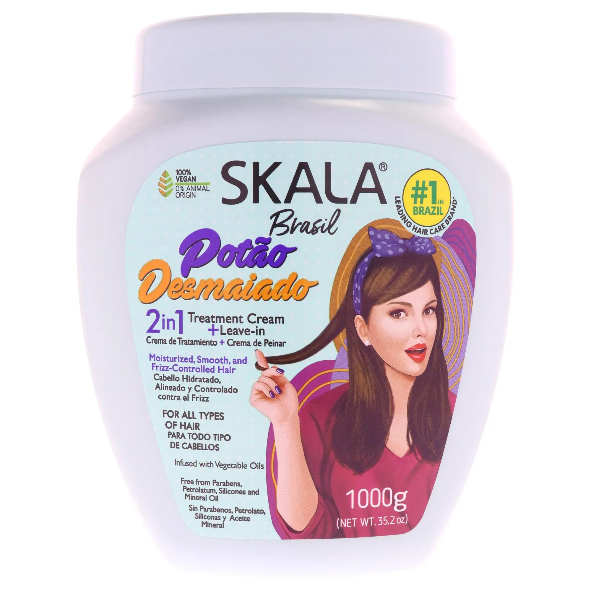 2in1 Super Smooth Pot Hair Treatment Cream by Skala for Women - 35.2 oz Cream