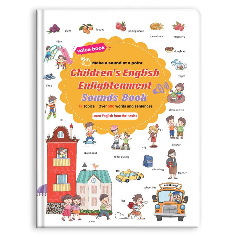 Interactive English Sound Book for Kids! Tap & Listen to 500+ Words in 18 Topics! Fun & Easy Early Learning, Perfect for Toddlers!