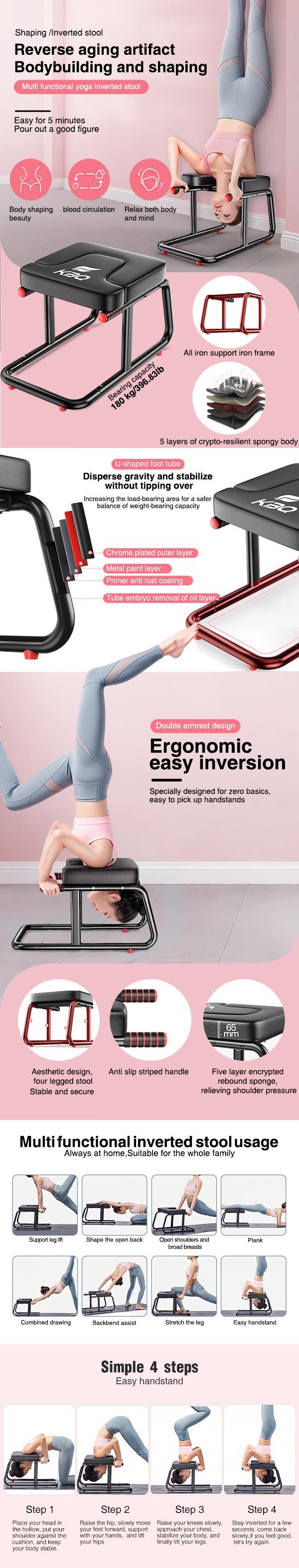 KBQ 2-in-1 Yoga Inversion Stool & Sofa Stool - Headstand Trainer