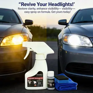 Automotive Headlamp Restoration Fluid Oxidized and Yellowed Automotive Headlamps Blurring Enhanced Crystallization Coating Refurbisher