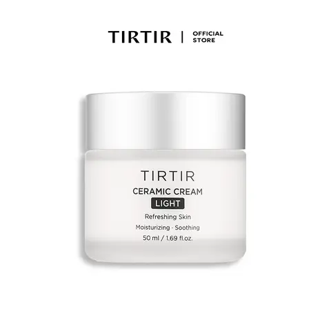 [TIRTIR Official] Ceramic Cream Light - Daily Hyaluronic Lightweight Smooth Hydrating Moisturizing Moisturizer
