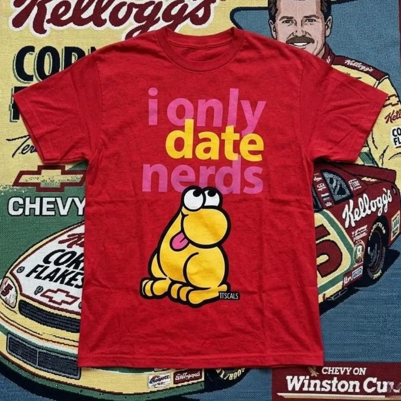 GILDAN I Only Date Nerds Graphic Tee, Funny Cartoon Style T-Shirt, Cute Unisex Gift