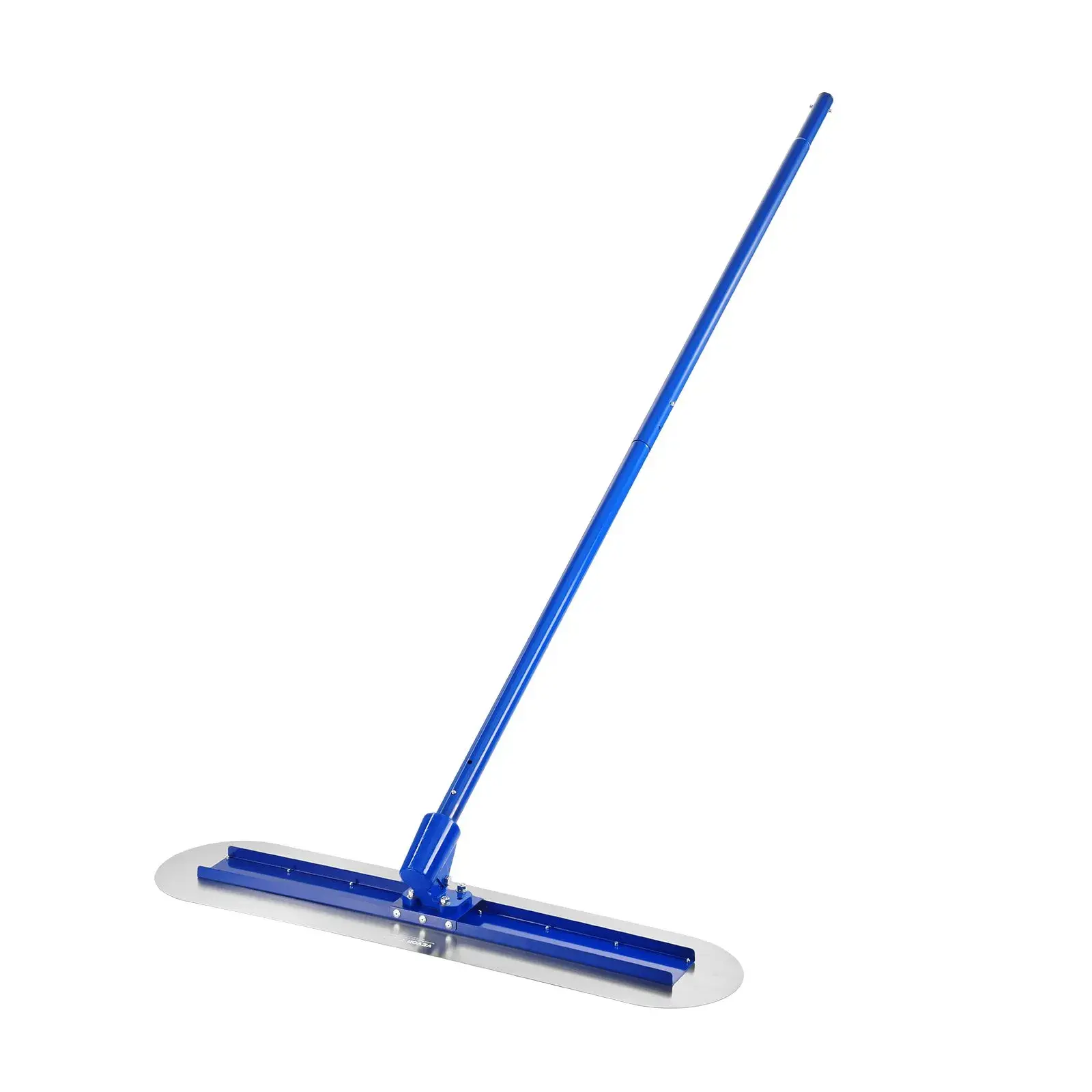Bull Round-End Concrete Finishing Masonry Trowel, Construction Work Tool with 4 Aluminum Handles, 185 x 47.24 x 7.28 inch Size, 20.72 lbs Weight