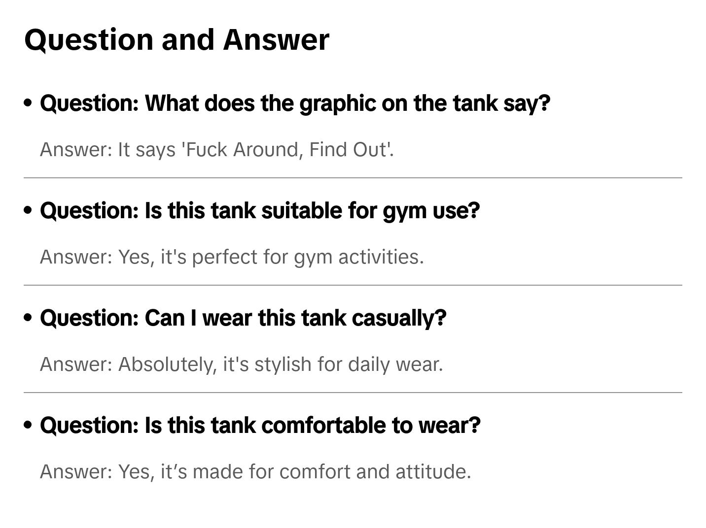 FAFO Unisex Jersey Tank