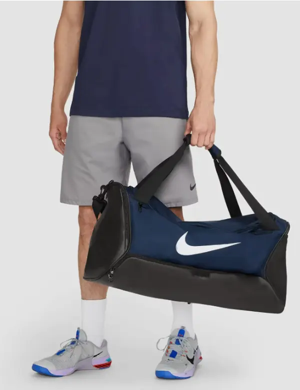 Nike Brasilia 9.5 Training Duffel Bag (Medium, 60L) Midnight Navy