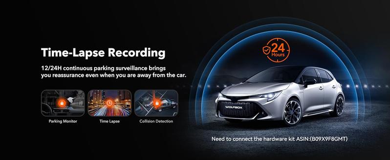 WOLFBOX G930 10'' Rear View Mirror Camera with 5.8GHz WiFi 4K UHD Dash Cam Front & Rear with WDR Touch Screen Backup Camera Parking Monitor Reverse Assist Includes 64GB Card GPS Automotive Dashcam TikTokShopHolidayHaul