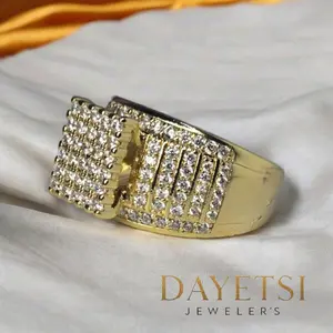 Princess-style ring in gold laminate 14kl Princess-style ring in gold laminate 14kl