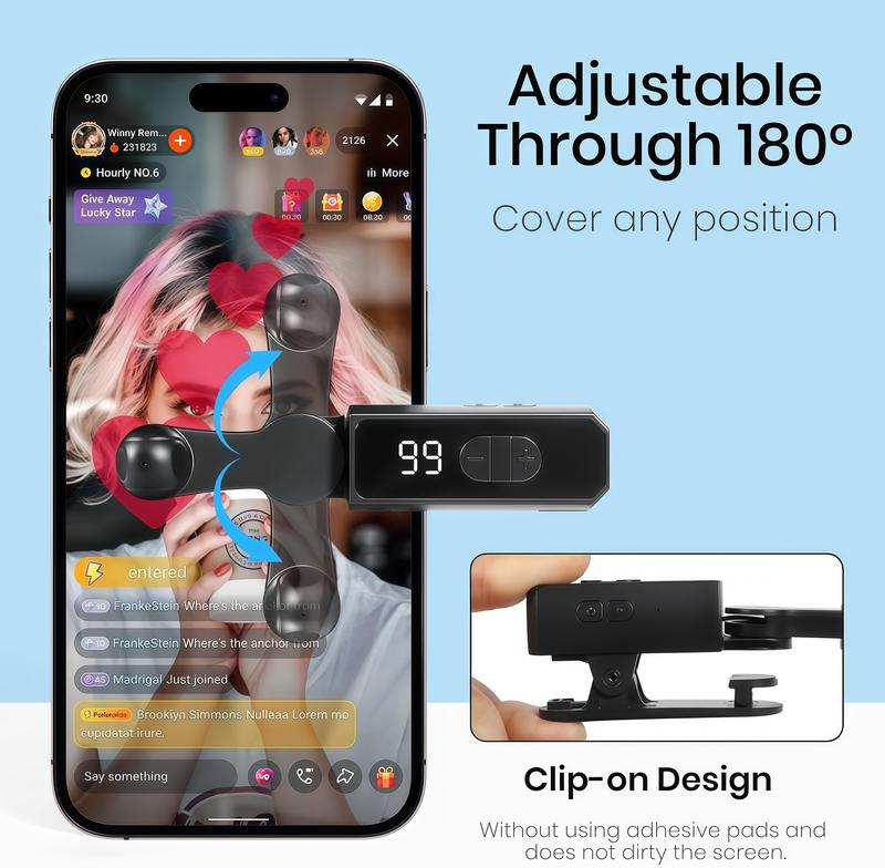 Rechargeable version Automatic Clicker - Auto Clicker Speed Tool – Fast Screen Tap Simulator for Smartphones and Controllers | Smart Trigger for Shopping, Rewards, Live Broadcast Likes and Tasks Portable Selfie