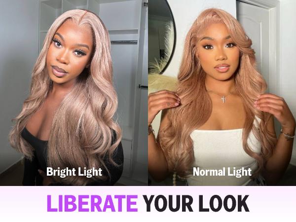 Megalook Milk Tea Brown Light Flaxen Brown Cozy Blonde 13x4 Transparent Lace Front Wig 6x5 Glueless Lace Closure Wigs Silky Straight Natural Hairline 180% Density #TikTokShopBlackFriday
