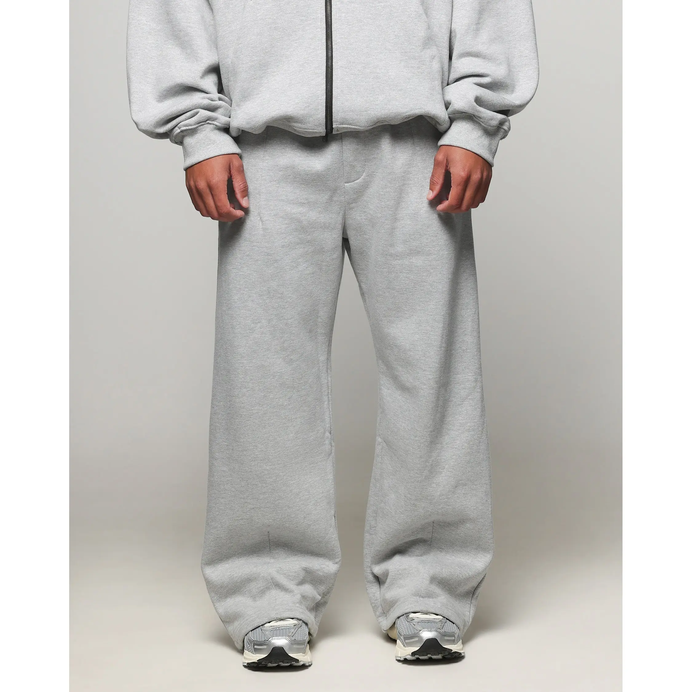 American Thrift Wide Leg Pants Grey Heather