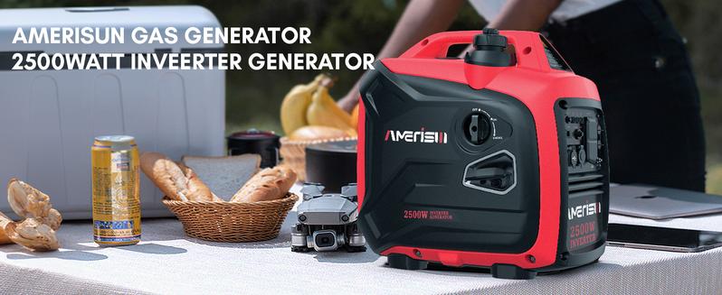 Amerisun(AM5020C) 2500-Watt Gas Powered Portable Inverter Generator With CO Sensor- Super Quiet Generator for Home Use, Camping, Outdoor Use, Parallel Ready, EPA Compliant Amerisun(AM5020C) 2500-Watt Gas Powered Portable Inverter Generator With CO Sensor- Super Quiet Generator for Home Use, Camping, Outdoor Use, Parallel Ready, EPA Compliant