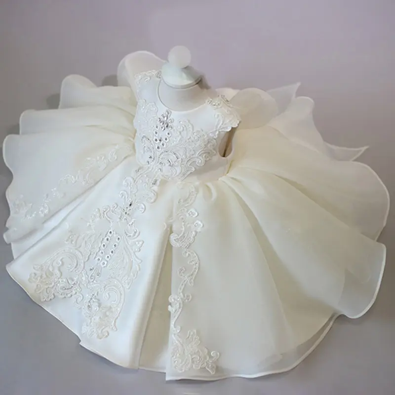 Girls' 2012 Formal Bow-Accent Fluffy Dress - Elegant Princess Costume for Birthday, Wedding, Baptism Events,clothes for back to school,first day of school outfits