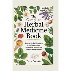 The Complete Herbal Medicine Book: Natural Herbal Remedies with Pictures and Illustrated Recipes for Healing and Wellness Paperback – Large Print, June 4, 2025