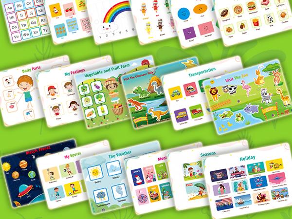 TikTokShopBlackFriday Bilingual Montessori 35 Themes Busy Book ,Preschool English & Spanish Educational Tool for Classroom, Graduation Gift for Kids