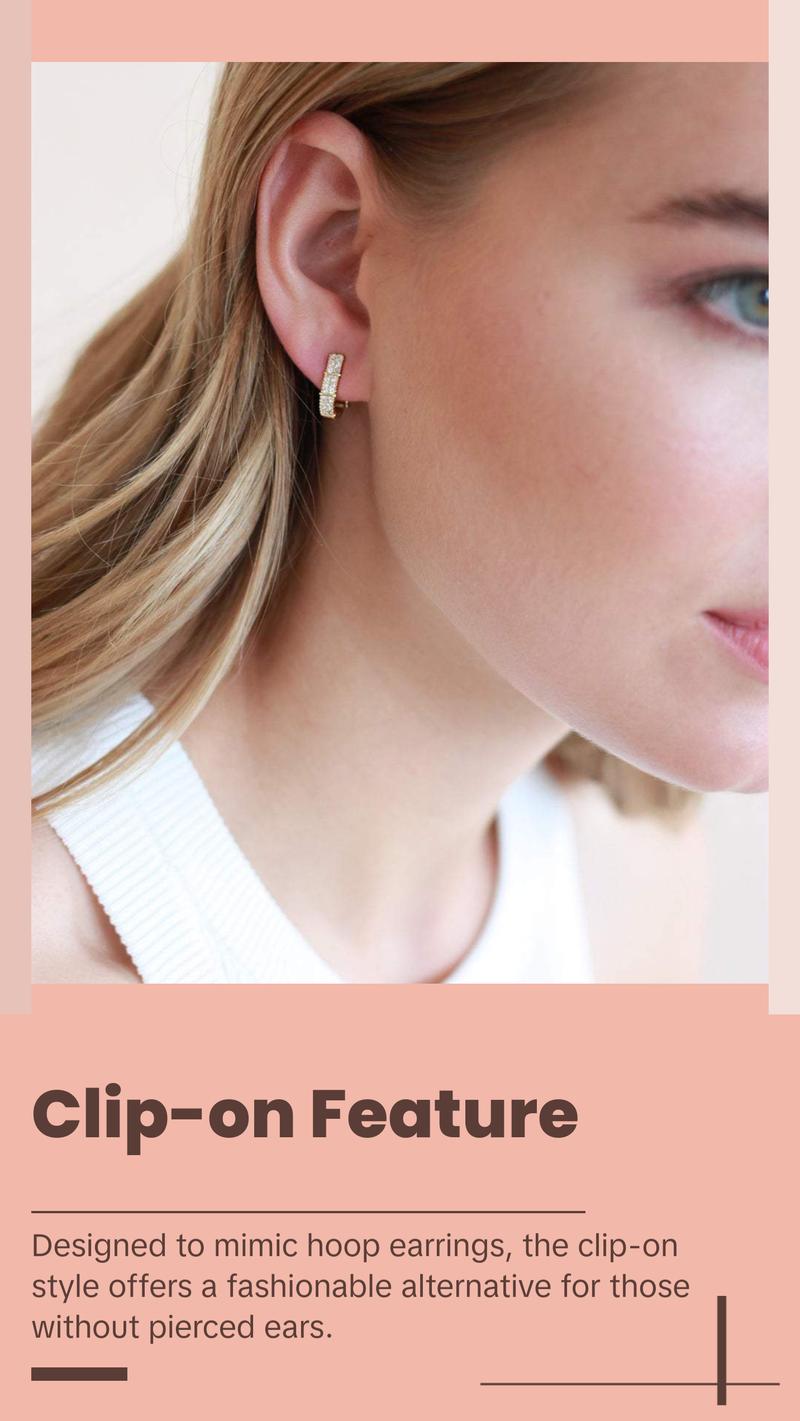 Clip on Huggie Earrings