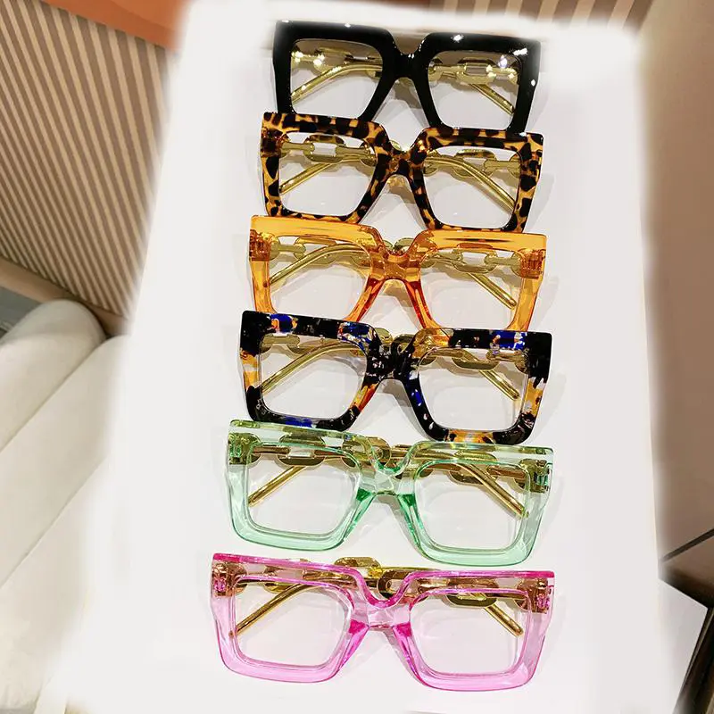 6 Pairs Blue-Light-Blocking Leopard-Pattern Eyeglasses, Fashionable Frames with HD Lenses, Lightweight Durable Glasses Value Pack for Men and Women, Comfortable Portable Reading Eyewear, Stylish Glasses