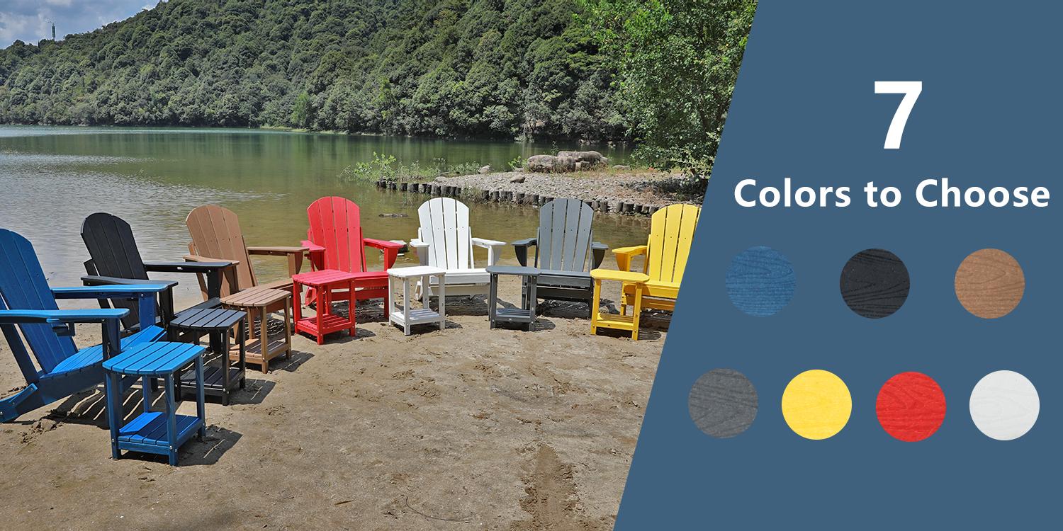 RIMIKING HDPE Chair & Side Table Set with Built-In Cup Holder, Weather-Resistant, Low-Maintenance, 304 Stainless Hardware,QWY-1SET RIMIKING HDPE Chair & Side Table Set with Built-In Cup Holder, Weather-Resistant, Low-Maintenance, 304 Stainless Hardware,QWY-1SET