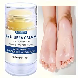 ROZINO 42% Urea Cream + 2% Salicylic Acid Hand & Foot Care Stick 40g for Dry Cracked Rough Skin Twist-Up Design Mess-Free Hygienic Travel-Friendly