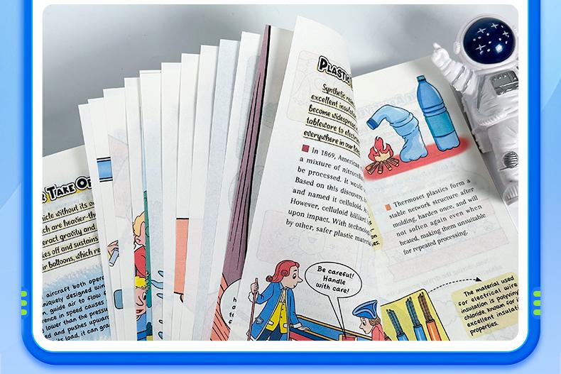 【TIKBOOKS】【Physical Chemistry Comic Enlightenment Book】Comic form tells the knowledge of mathematics, physics and chemistry to stimulate children's interest in learning