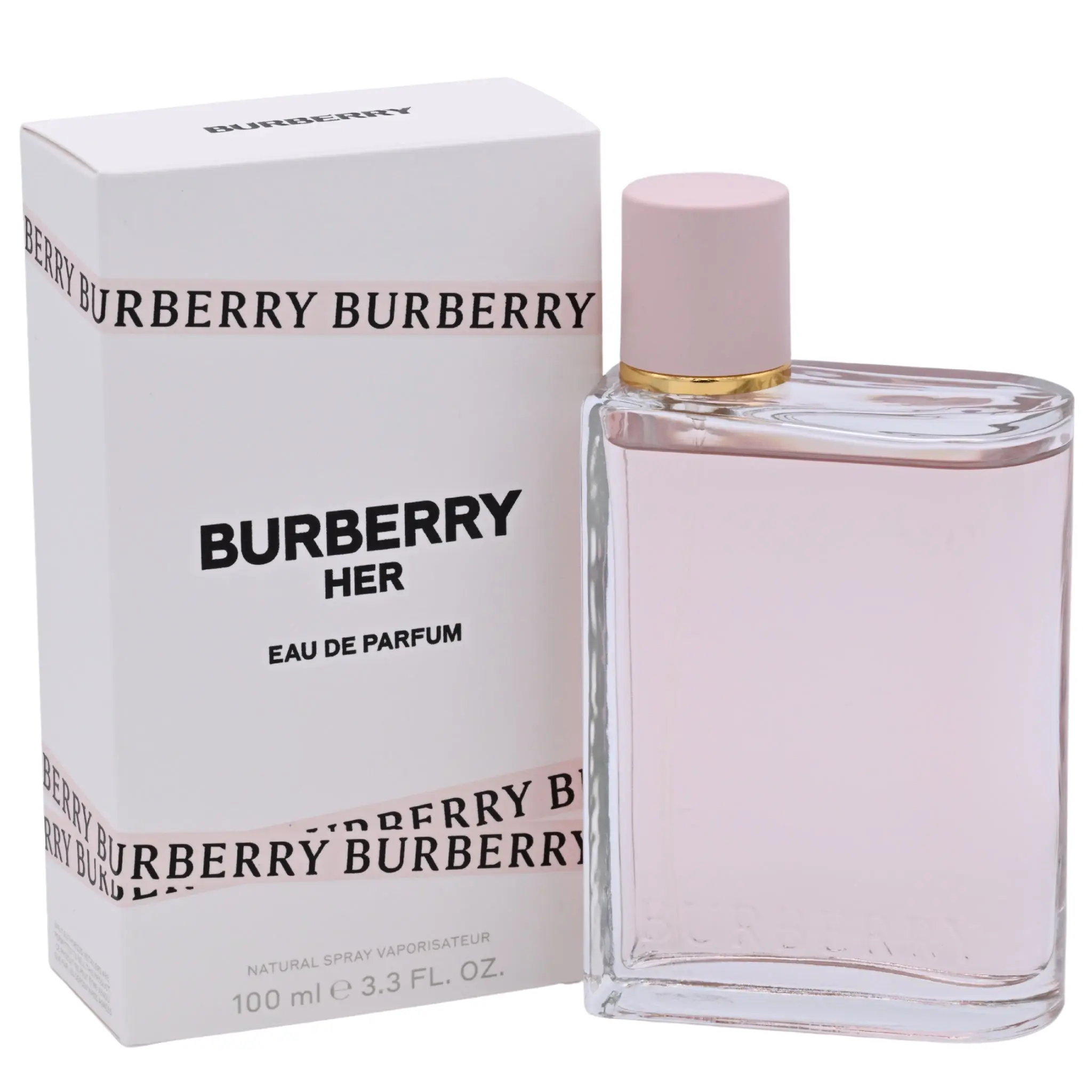 BURBERRY Her Eau de Parfum (EDP) for Women - Floral Sweet Fruit-Scented Elegant Blackcurrant Fragrance, Strawberry Top Notes, Cashmere Vanilla & Musk, Gourmand Vibe, 3.3 fl oz (3.4 oz Equivalent), New Box, Women's Fragrance, Fragrances