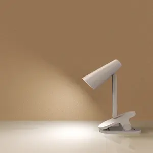 Portable LED Clip Lamp with 3 Color Modes – Touch Control Stepless Dimming Rechargeable Reading Light, Adjustable Bedside Lamp for Study, Work & Kids life Powered