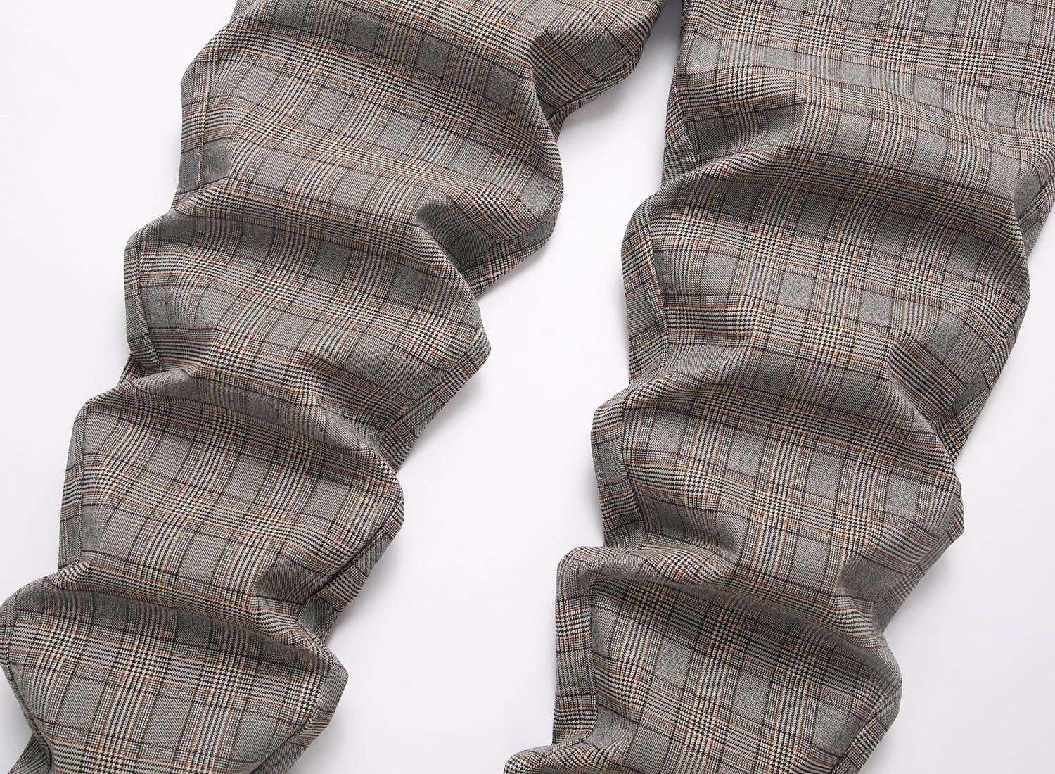 JUNBAOSS Men's 1-3 Pack Slim Fit Stretch Dress Pants Plaid Skinny Pants for Men, Straight Leg Fashion Comfort Flex Waist Pants, Mens Casual Business Golf Dress Chinos Pants SpringStatements