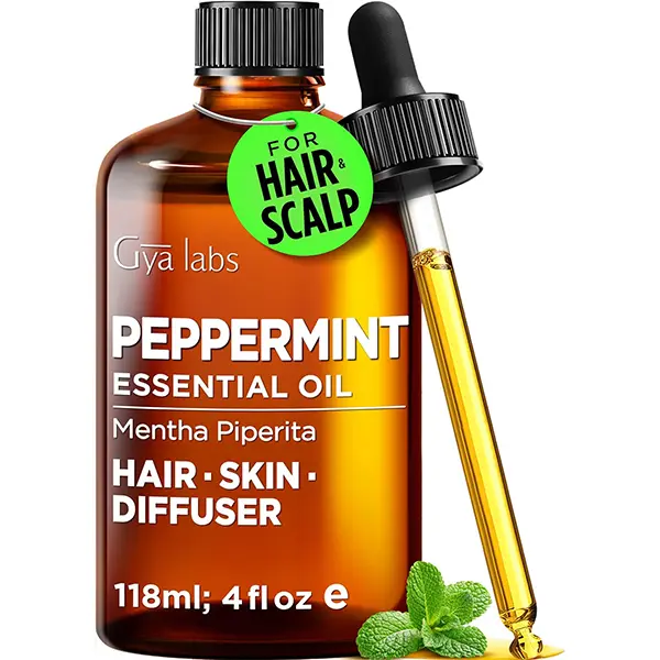 Gya Labs Peppermint Essential Oil - 4 Fl Oz - Peppermint Oil for Hair, Skin, Diffuser, Aromatherapy & DIY Candle Making Scent