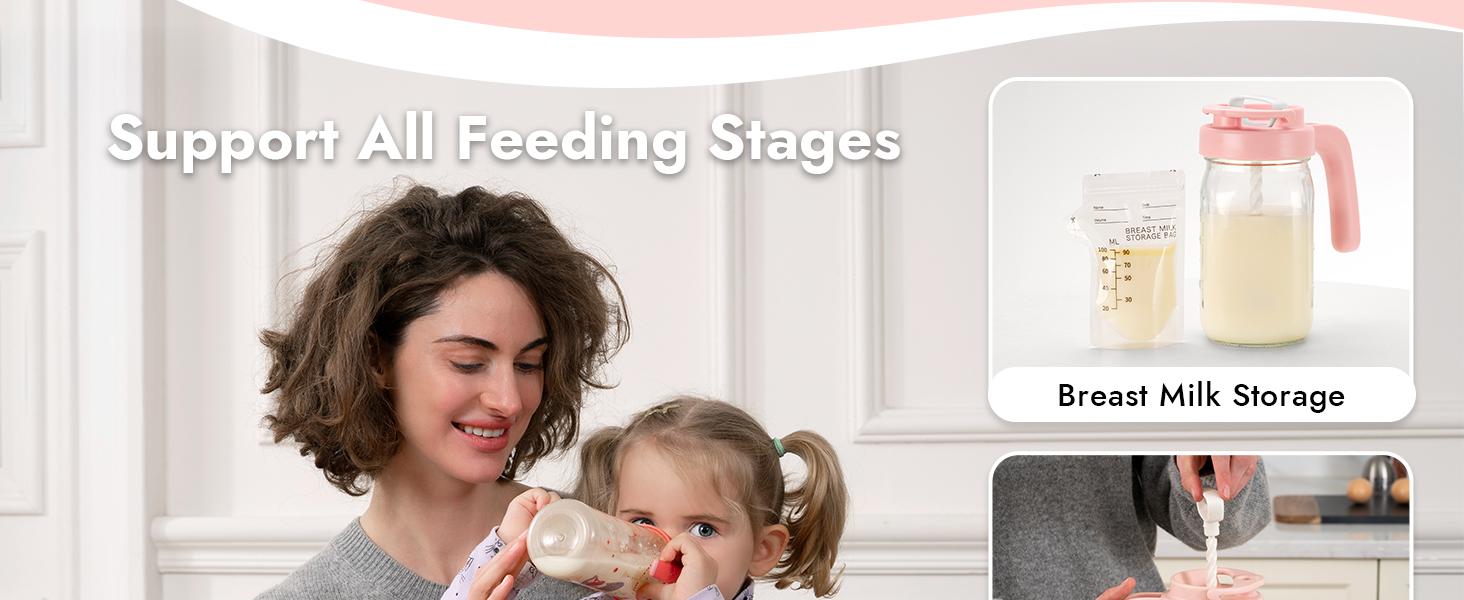 Papablic Mixing Pitcher Lid | BPA-Free for 32oz Wide Mouth Jars | Locking Spout | Last Stock!