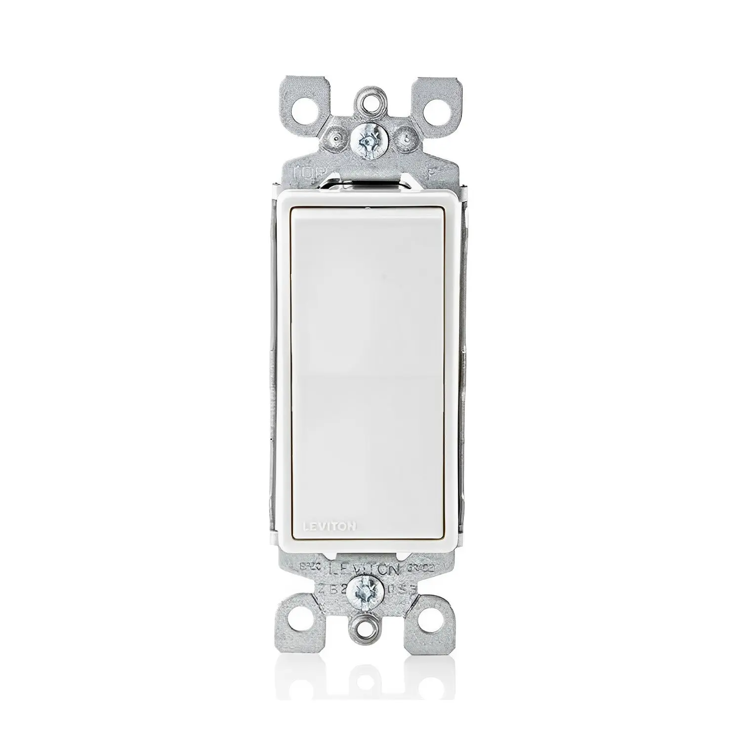 Leviton 15 Amp Decora Rocker Single-Pole AC Quiet Switch, Grounding